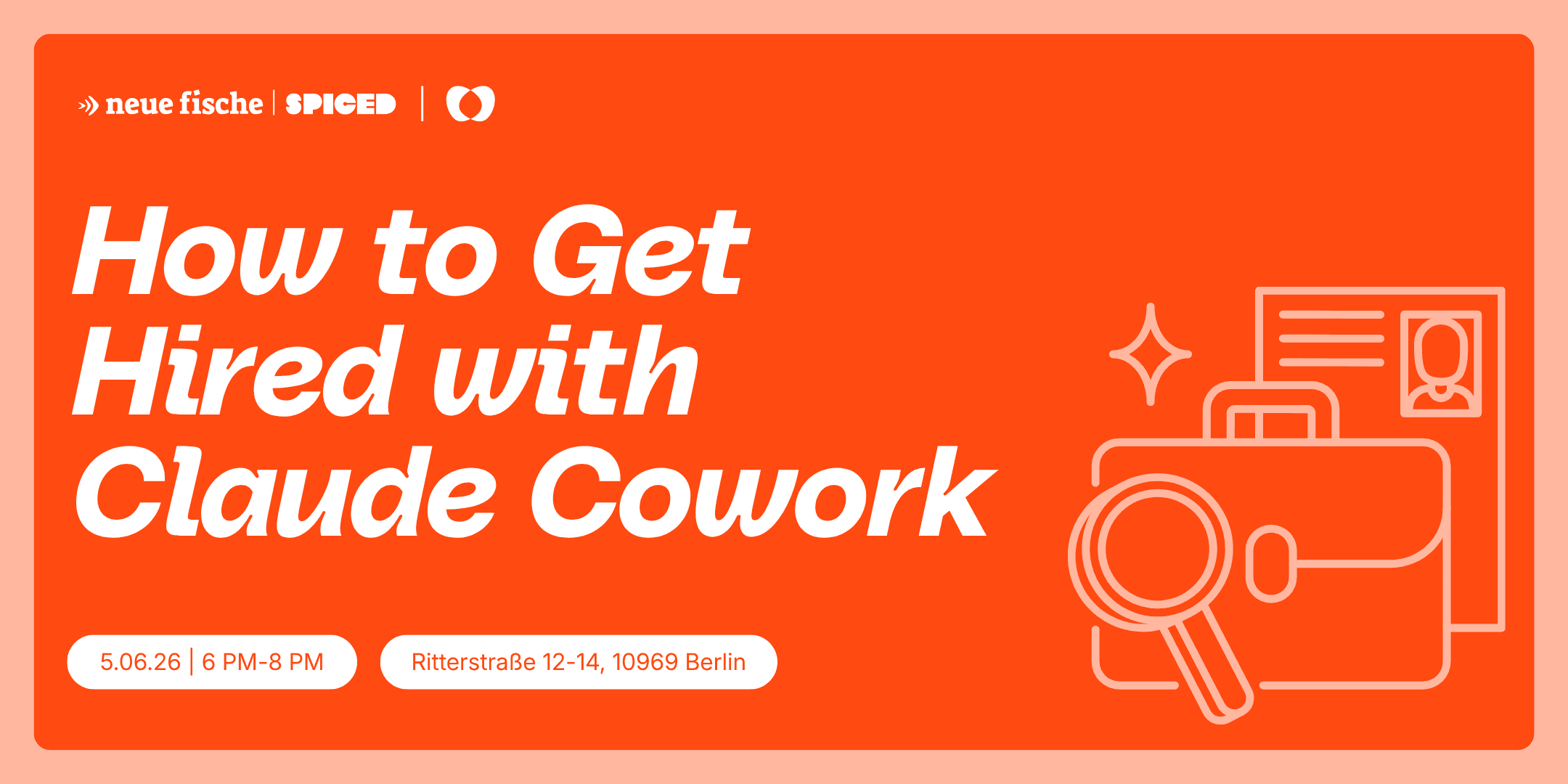 Veranstaltungswerbung für "How to Get Hired with Claude Cowork"
