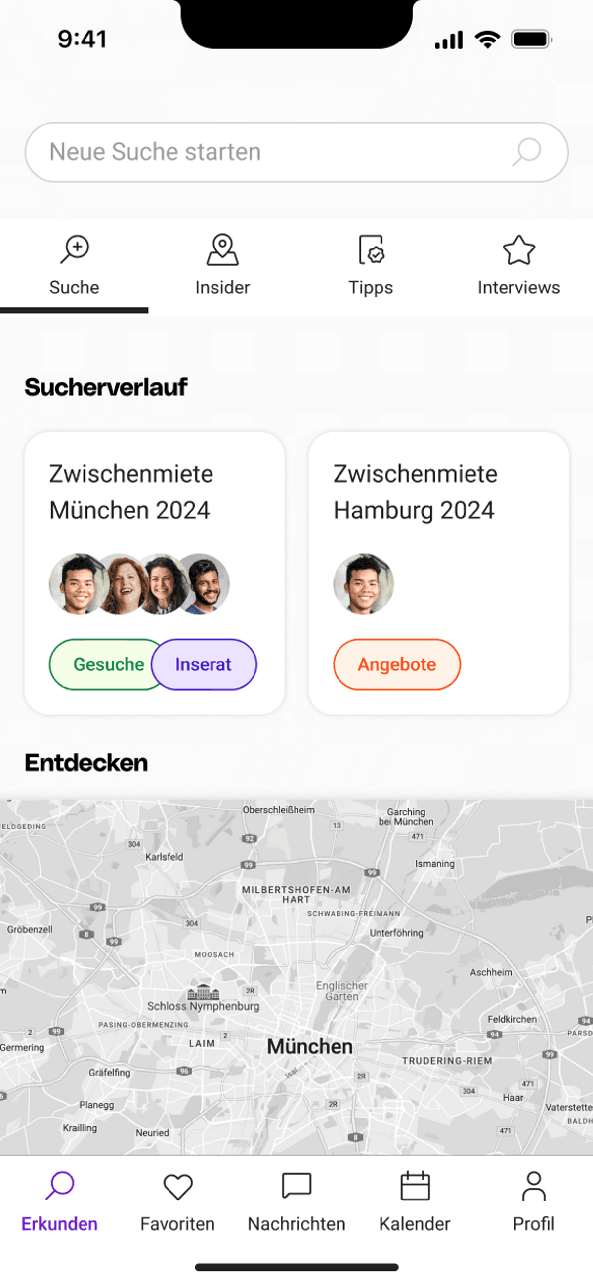 roomy - the all-round companion for apartment-sharing search