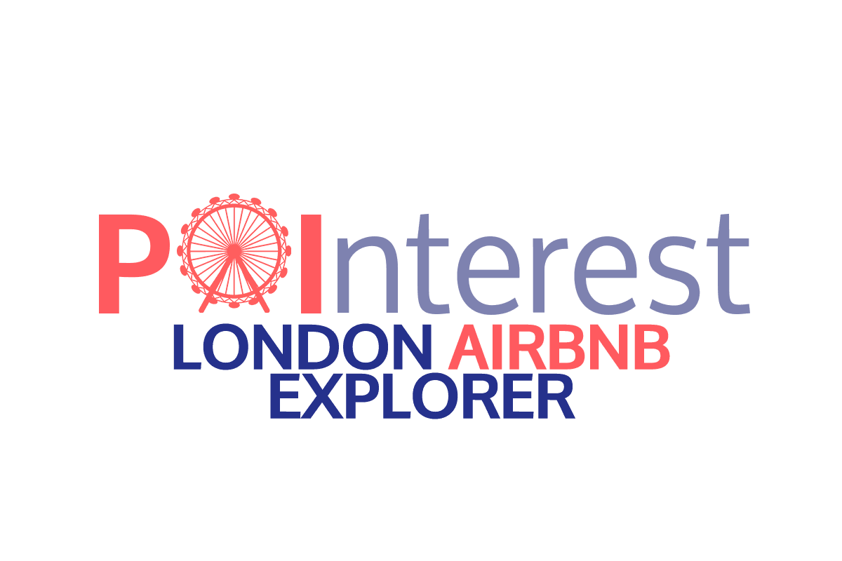 Logo of Polinterest London Airbnb Explorer with a London Eye symbol