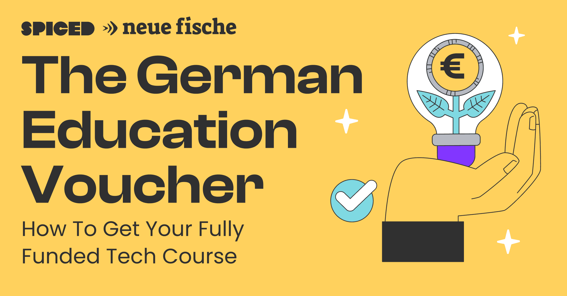 Graphic about the German education voucher for tech course funding