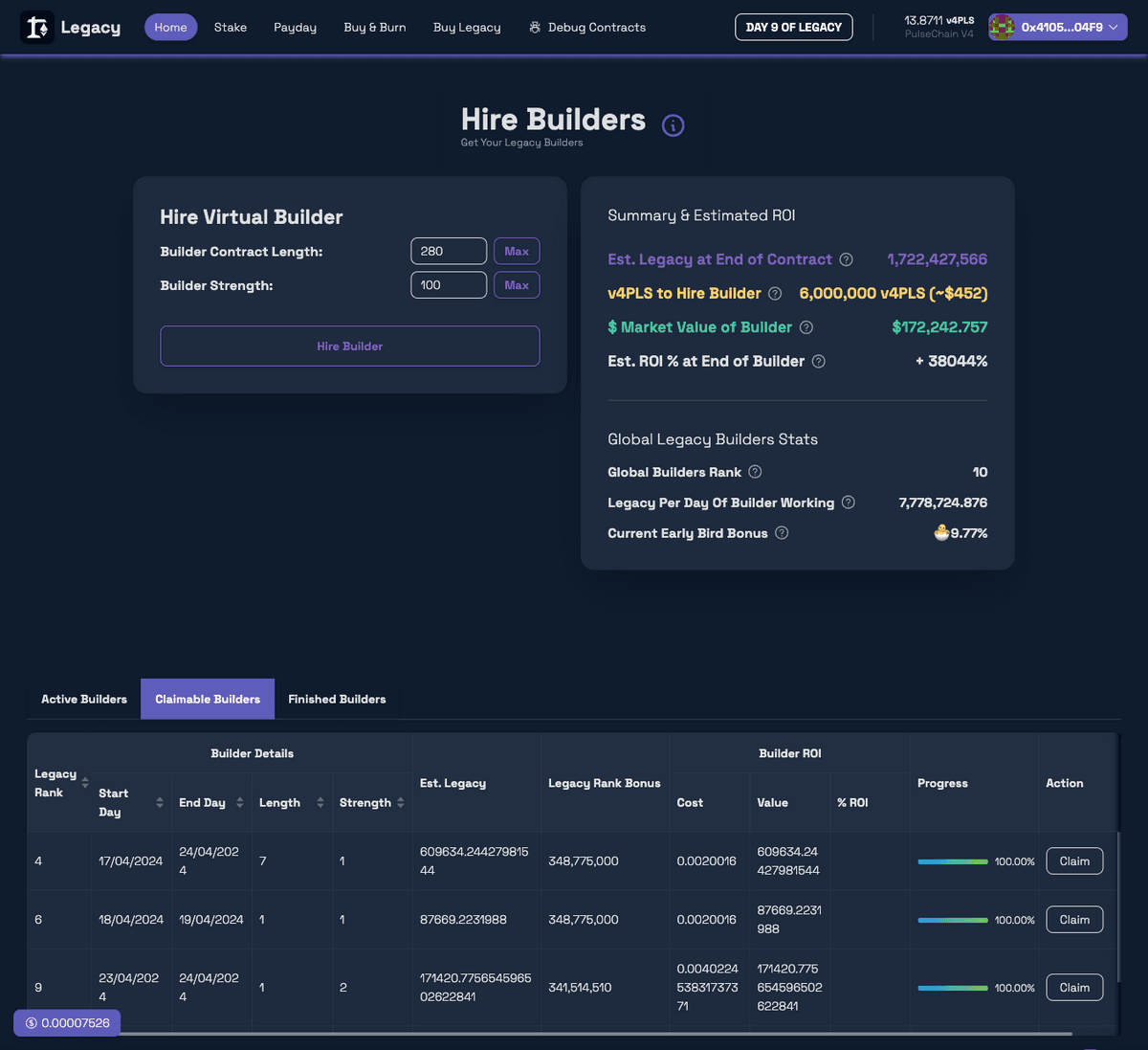 LEGACY | Cryptocurrency Token Platform
