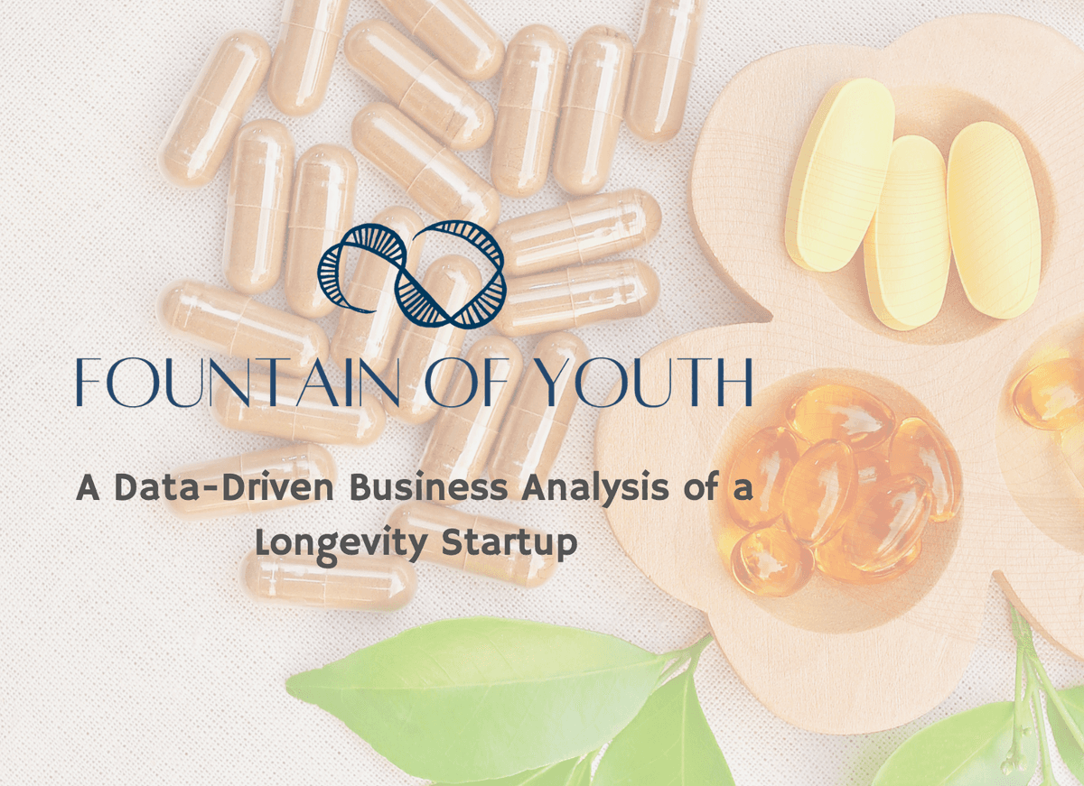 A Data-Driven Business Analysis of a Longevity Startup