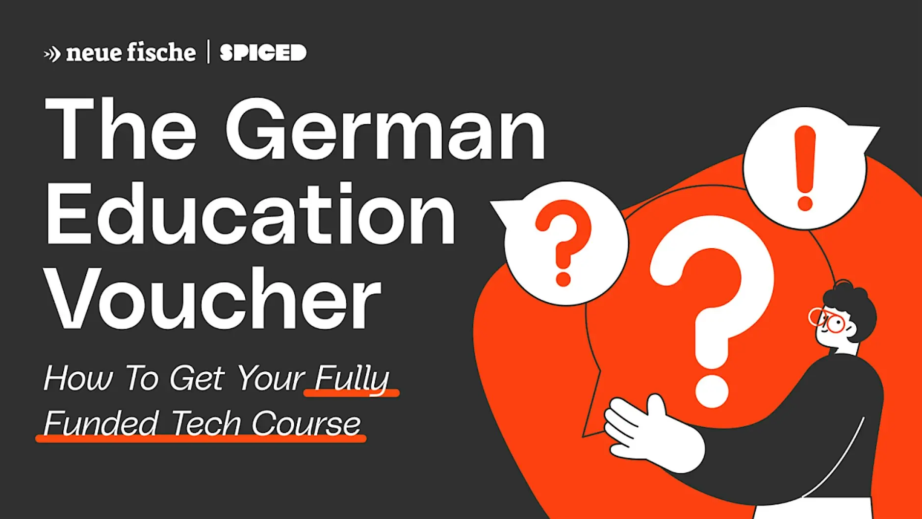Illustration about the German Education Voucher with text and symbols.