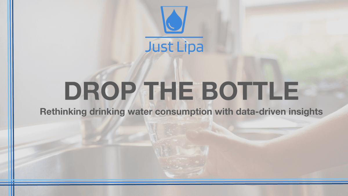 Drop the Bottle: Rethinking water consumption with data-driven insights